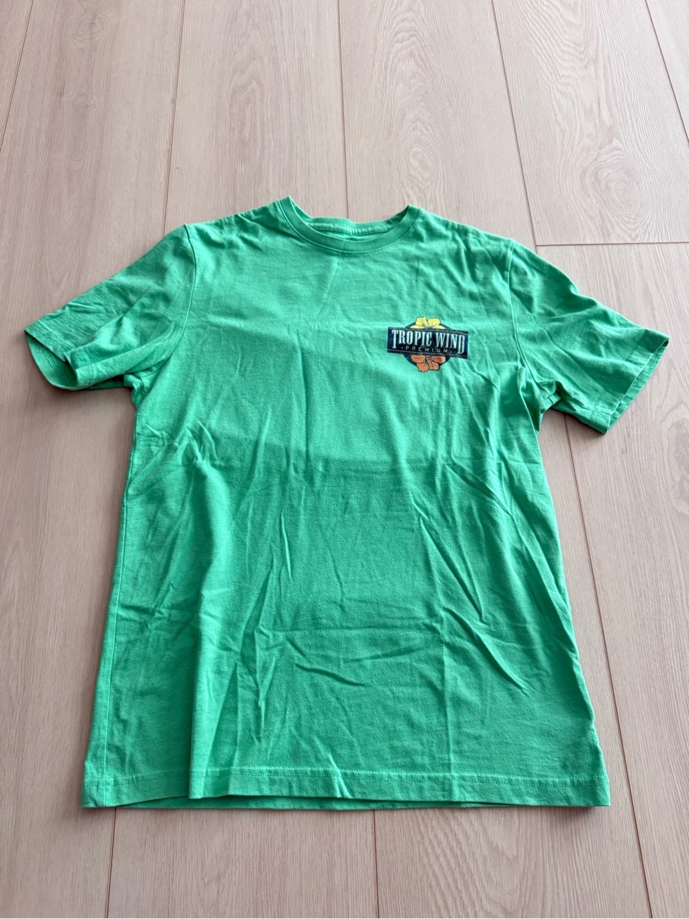 Izod Bright Green Tropic Wind Logo Tee